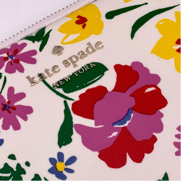 Kate Spade staci I-zip universal laptop sleeve garden bouquet - Picture 9 of 11